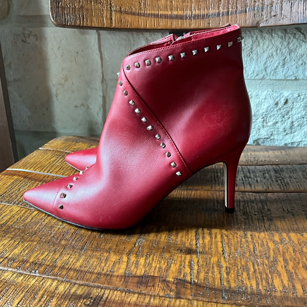 Marc Fisher Red Stiletto Ankle Booties